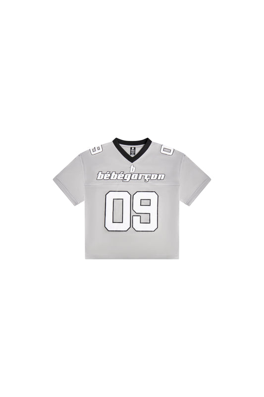 Bébé Garçon ‘On Cloud 09’ Grey & White Short-Sleeve Jersey