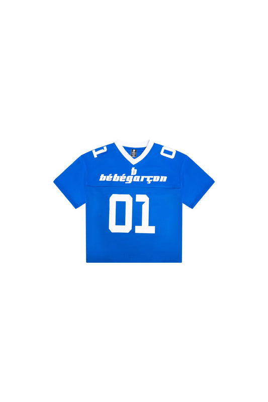 Bébé Garçon ‘One of 01’ Blue & White Short-Sleeve Jersey